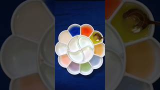 Orange BlueYellowWhite color mixing🎨shortvideoshortsshortfeedvideoviralvideodiysatisfying [upl. by Nixon]