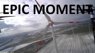 EPIC HD FPV MOMENTS X525 Quadrocopter Wind Turbine Fun [upl. by Clayberg895]