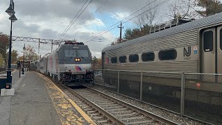 Railfanning At MaplewoodNJ 102924 Ft NJT 4636 PRR NJT 4640 Retro Dico amp NJT Aqua train [upl. by Sitoeht]