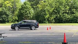 Ohio Driving Maneuverability Test Cone positions  reference points driving roadtest [upl. by Rabbi]