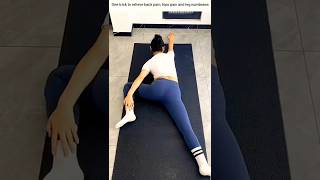 One trick to relieve back pain hips pain and leg numbness hotymama [upl. by Catto]