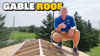 DIY Backyard Shed  Framing a Gable Roof [upl. by Simara652]