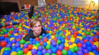 PRANKED BROTHER W 50000 BALLS IN HIS ROOM PISSED HIM OFF [upl. by Martynne]