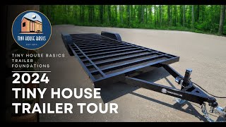 2024 Tiny House Trailer Tour  24ft x 96in Wide 14K [upl. by Heid]