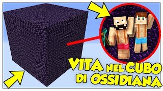 SI PUÒ SOPRAVVIVERE IN UN CUBO DI OSSIDIANA  Minecraft ITA [upl. by Kristien]