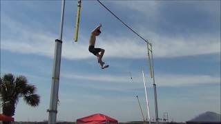 Riley Richards Pole Vault  Port Aransas Beach Vault 2017 [upl. by Shaw656]