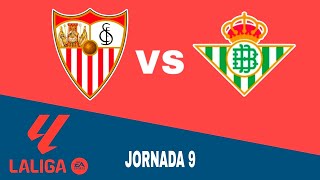 Sevilla 10 Real Betis en vivo La Liga Jornada 9 [upl. by Attennhoj283]