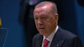 Recep Tayyip Erdoğan  President of Türkiye  Speech at General Assembly of the United Nations 2024 [upl. by Llennahc396]