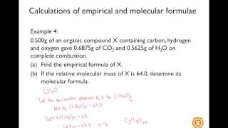 Chemistry H2 GCE A Levels 9647  9729 Singapore Molecular and Empirical Formulae [upl. by Alahcim]