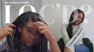 How to prevent 4b4c braids from LOCING │MAINTAINING your braids detangling length retention [upl. by Nylzzaj]