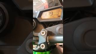 Top speed test Kawasaki z250 [upl. by Tolmann]