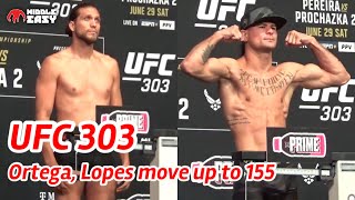 UFC 303 WeighIn Brian Ortega Diego Lopes Make LIGHTWEIGHT Limit [upl. by Redliw782]