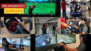 Microgravity Gaming Hub in Gurgaon VR Gaming Simulator Car Racing Games Virtual Golf Playstation [upl. by Gathers]