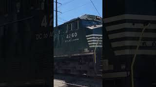 NS 289 starts up from a dead stop at Hummelstown PA with a friendly engineer on board [upl. by Sedaiuqlem]