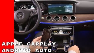 2017 Mercedes Apple CarPlay and Android Auto [upl. by Seadon]