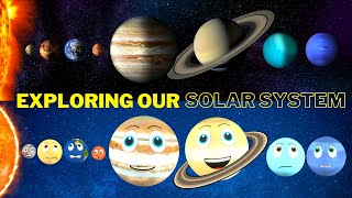 All About Our Solar System  Planets and Space for Kids  Planet Order  Size Comparison [upl. by Narruc]