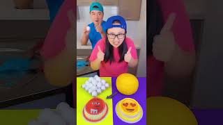 m cake vs emoji cake egg icecream funny viralvideo shorts [upl. by Drolet402]