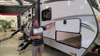 2023 COUGAR 29BHS by Keystone RV Great Family Floorplan wDouble Corner Bunks  unique rear door [upl. by Leveridge322]