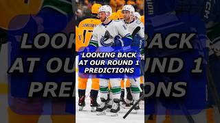 Looking Back At The Round 1 Predictions shorts sports nhl [upl. by Occir166]