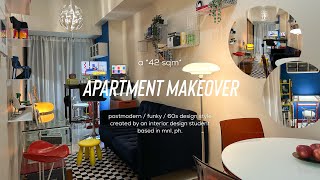 Apartment Makeover of an Interior Design Student 🛋️♡  dining living amp desk transformation [upl. by Llerrit]