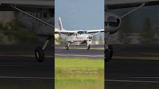 Cessna Caravan approach and landing Runway 07 aviation pilot costarica airplane [upl. by Ayt943]