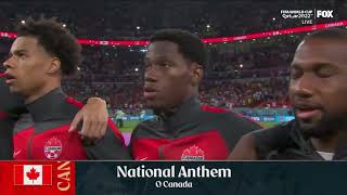 Canadian National Anthem at World Cup 2022 [upl. by Konyn]