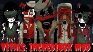 Vitals Full Release Incredibox Mod All Character Horror and Scary Review [upl. by Ainesell27]