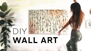 DIY Wall Art Decor  Room Makeover  Tips  Full Process Demo [upl. by Andri]