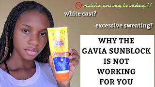 Why the GAVIA SUNBLOCK is not working for you  HOW TO PROPERLY APPLY SUNSCREEN [upl. by Griffith355]