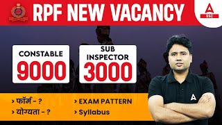 RPF New Vacancy 2023  RPF SI Constable Syllabus Exam Pattern Eligibility Form Fill Up Details [upl. by Lewak492]