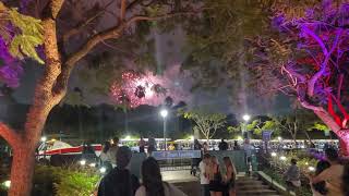 Disneyland fireworks seen from Downtown Disney Anaheim 9142024 [upl. by Nwadrebma]