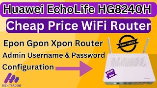 Huawei EchoLife HG8245 H  how to set up as wifi access point  Epon Gpon Xpon firmware updating [upl. by Terhune]