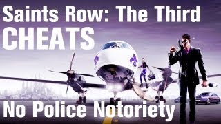 Saints Row 3 Cheats No Police Notoriety [upl. by Harbour]