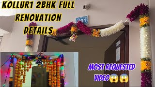 kollur1 2bhk dignity housesfull renovation details most requested video😱😱kollur1 2bhk houses [upl. by Hannon]