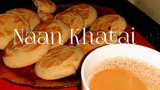 Almond Naan Khatai recipe without oven by cook amp bake with rameen [upl. by Redliw]