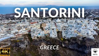 Santorini 4K Drone Footage  Santorini Greece  2021 [upl. by Eelnayr192]