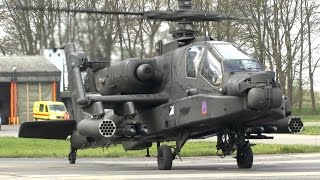 USAF AH64 Apache startup amp taxi  nice sound [upl. by Eileen]