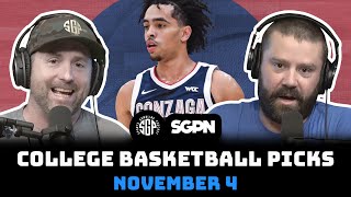 College Basketball Picks Nov 4th [upl. by Eirrotal]