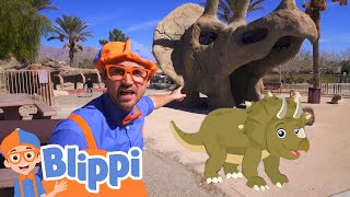 Learning Dinosaurs With Blippi  Educational Videos For Kids [upl. by Ardnosak]