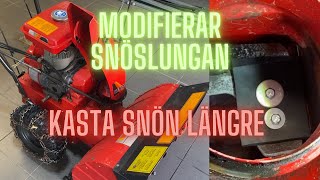 Modifierar snöslunga så den slungar snön längre  Yamaha YS624 [upl. by Anairuy]