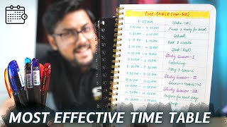 Best Time Table Making Technique for Students  Methods to Follow It Regularly 🔥🔥 [upl. by Amery]