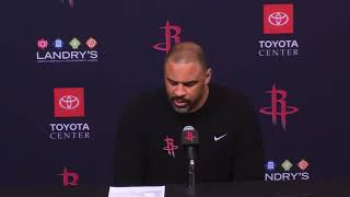 Ime Udoka says Houston Rockets defense an quotembarrassmentquot against Blazers [upl. by Iew]