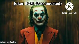 joker bgm bass boosted lyricsjoker song lyricsjoker bgm lyrics  anime xyz lyrics [upl. by Attiuqahs235]