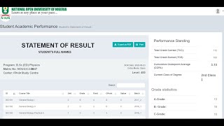 Free NOUN Statement of Results100 Portal Analysis 2022 [upl. by Lindley]