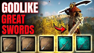 Assassins Creed Valhalla  The STRONGEST GREAT SWORDS and How To Get Them [upl. by Teufert]