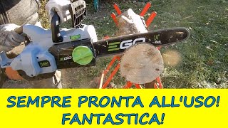 Motosega a batteria EGO CS1401E con barra da 35 cm Test completo [upl. by Peterson]