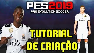 TUTORIAL  UNIFORME REAL MADRID PES 2019  KITS REAL MADRID PES 2019 [upl. by Ariaic]