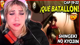 💥¡LA BATALLA CONTRA LA TITÁN HEMBRA💥 Reacción SHINGEKI NO KYOJIN Por Primera Vez Cap 1922 [upl. by Pierro765]