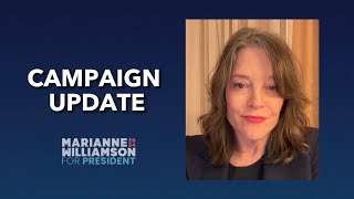 Marianne Williamson For President 2024 UPDATE [upl. by Whipple]