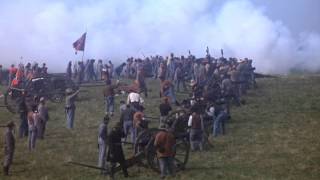 Gettysburg 1993 Confederate artillery barrage [upl. by Asyen332]